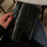 Mano Pochette Black with Vanilla Stitch