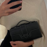 Mano Pochette Black with Vanilla Stitch